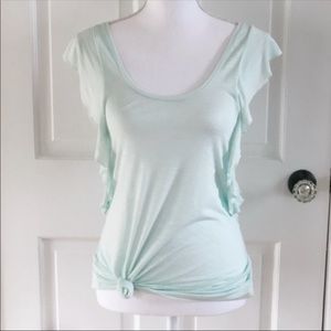 American Eagle Ruffle Sleeve Top